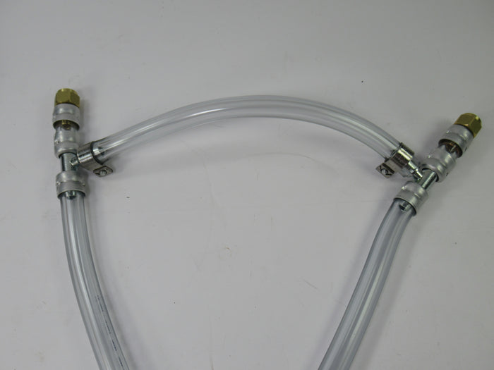 BSA A65 Fuel line assembly complete A50 dual carb Monoblock Amal 1963 64 65 66 67 68