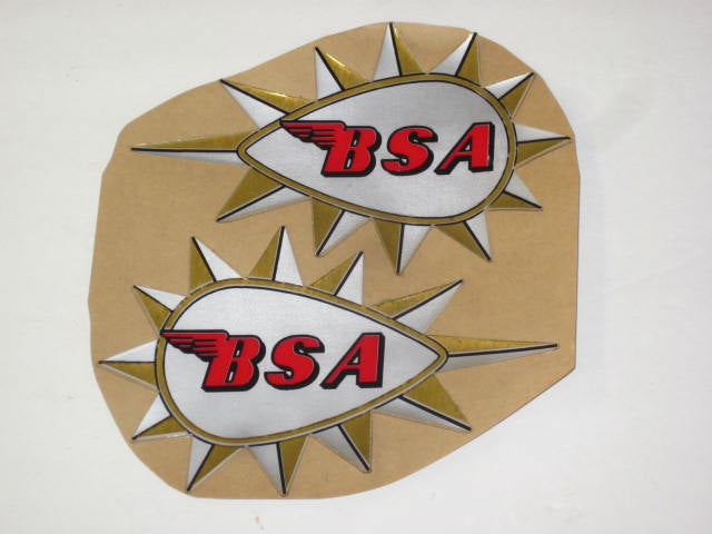 BSA Hornet gas tank decals 68-8102/3 A65H decal set USA thick vinyl