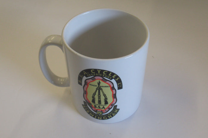 BSA Piled Arms Mug 10oz coffee cup ceramic motorcycle stacked rifles Birmingham