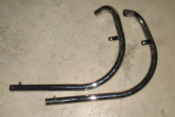 BSA TT pipes exhaust pipe set A65 Unit twin 1963 64 65 66 67 68 69 70 chrome UK