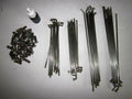 Buchanan's Triumph Stainless front wheel spokes Conical 1971 72 73 650 19"