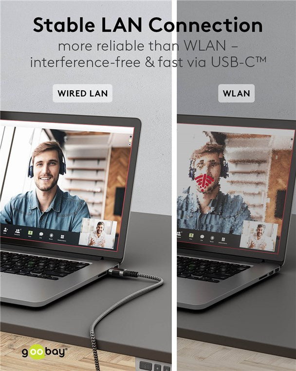 Cable Adaptador USB-C a RJ45 Ethernet Gigabit CAT 6
