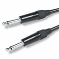 Cable asimétrico para altavoz con jack mono de 6.35 mm macho a macho