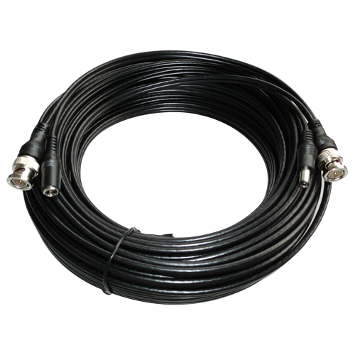 Cable combinado RG59 + DC 20 m con conectores BNC Safire