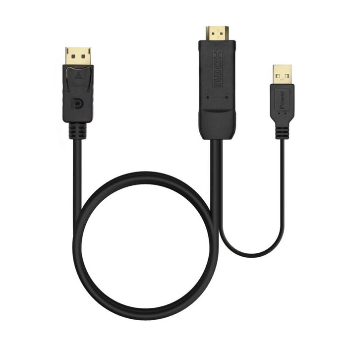 Conversor HDMI a DisplayPort 1.2, detalle del conector DisplayPort