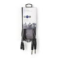 Cable de Audio Estéreo | 2x Jack 6,35 mm Macho a 2x RCA Macho - Gris