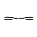 Cable de Audio Estereo con Conectores 2 x RCA Macho en un Extremo y Hembra Metalicos - De distintas medidas