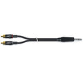 Cable de audio Jack 6.35 mm estéreo a 2 RCA macho L/R