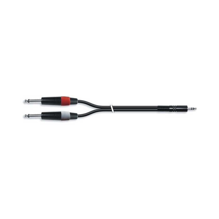 Cable de Audio Minijack 3,5 mm a 2 Jack 6,35 mm Macho L/R
