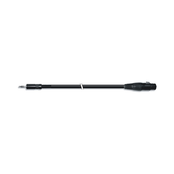 Cable de audio minijack 3.5 mm estéreo a XLR hembra, negro