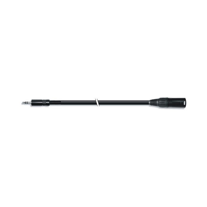 Cable de audio minijack 3.5 mm estéreo a XLR macho, negro