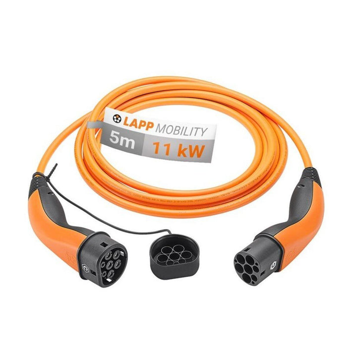Cable de Carga Tipo 2 Mennekes 20 A Trifásico 11 kW 5 m