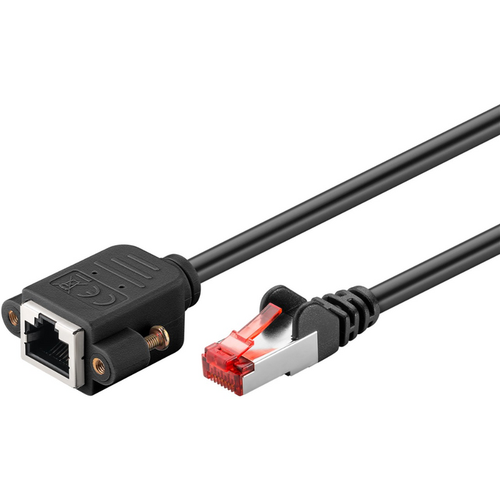 Cable de extensión CAT 6, S/FTP (PiMF) - Negro