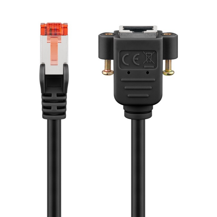 Cable de extensión CAT 6, S/FTP (PiMF) - Negro