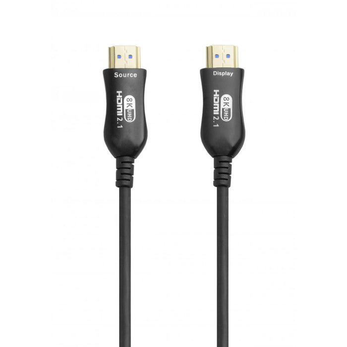 Cable de Fibra Óptica 8K@60hz con conector negro