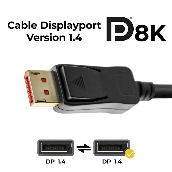 Cable Displayport v1.4 | Hasta 8K@30hz