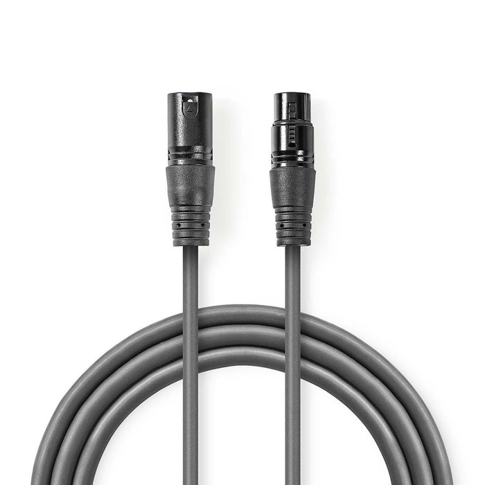 Cable DMX 110 Ohmios XLR 3 Pines Macho a Hembra para Iluminación DMX512