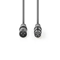 Cable DMX 110 Ohmios XLR 3 Pines Macho a Hembra para Iluminación DMX512