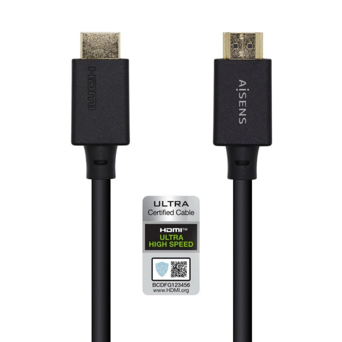Cable HDMI 2.1 certificado 8K@60Hz, conectores chapados en oro