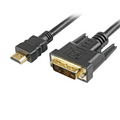 Cable Hdmi a DVI 18+1 Pins Conectores Dorados 30awg