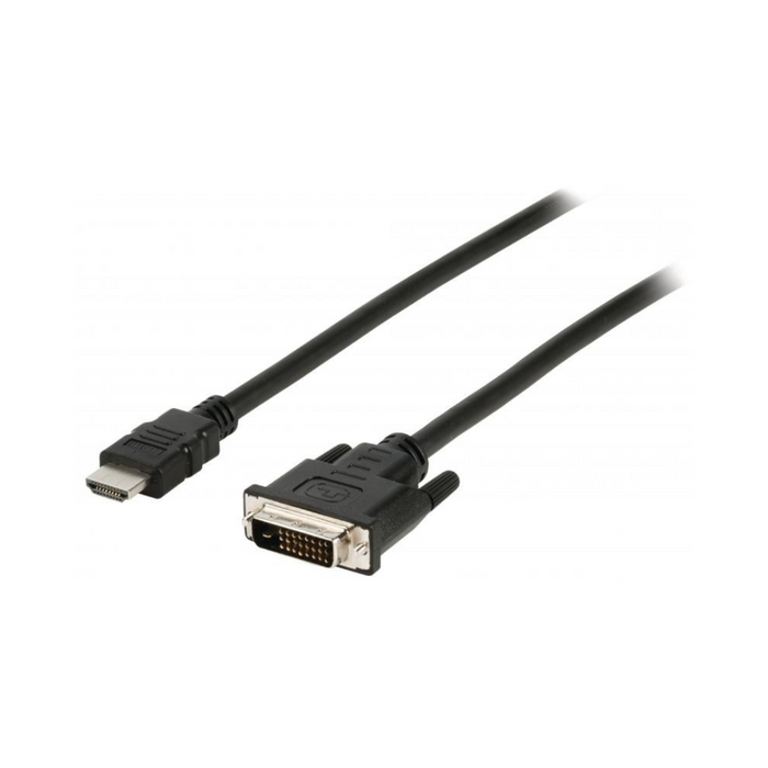 Cable Hdmi a DVI 24+1 Pins Conectores Plateado 30awg