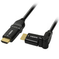 Cable Hdmi Macho a con Conectores Rotor 360º - Negro
