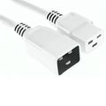 CABLE IEC C20 A IEC C19 - 2 metros - Blanco