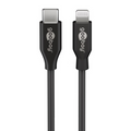 Cable Lightning A Usb C - De Carga Y Sincronización Negro 1
