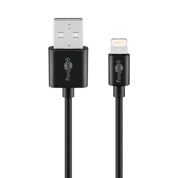 CABLE LIGHTNING NEGRO DE 1 METRO