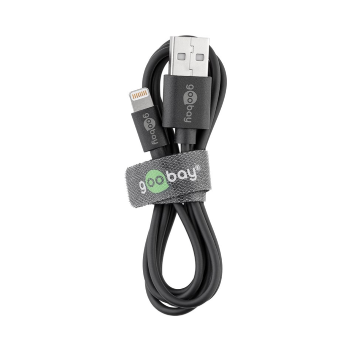 CABLE LIGHTNING NEGRO DE 1 METRO