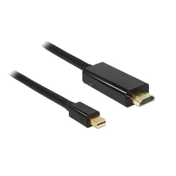 Cable Mini DisplayPort 1.2 a HDMI macho 4K@60Hz, negro