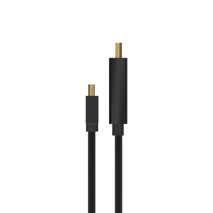 Cable Mini DisplayPort 1.2 a HDMI, detalle de los conectores