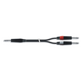 Cable Para Instrumentos Estereo Jack 6.35 A 2 Macho Mono L/R