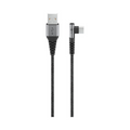 Cable Textil USB-C a USB-A Acodado 90° 2 m 15 W Goobay