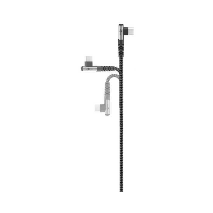 Cable Textil USB-C a USB-A Acodado 90° 2 m 15 W Goobay