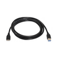 Cable USB 3.0, tipo A Macho a Micro B Macho, negro, 1.0 metros