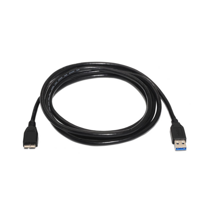 Cable USB 3.0, tipo A Macho a Micro B Macho, negro, 1.0 metros