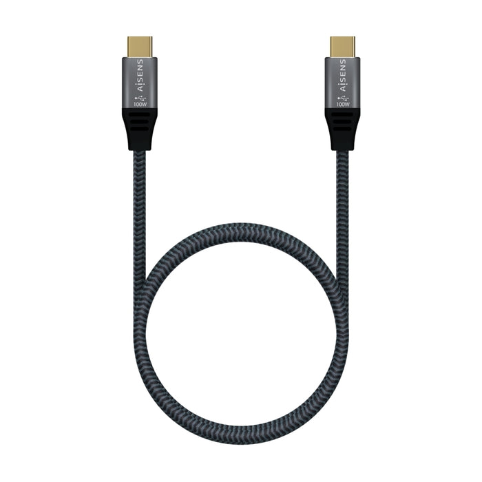 Cable USB 3.2 Gen 2 20Gbps 5A 100W Macho/Macho Gris 2m