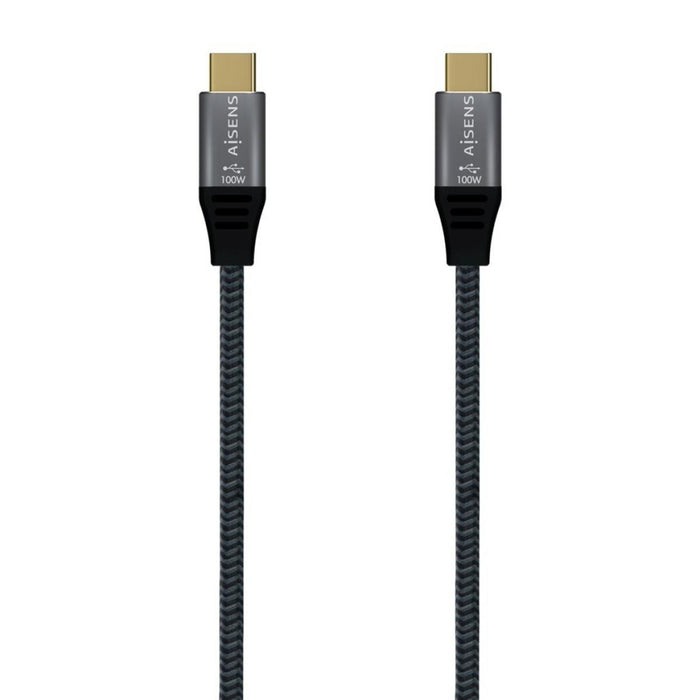 Cable USB-C a USB-C 3.2 Gen2x2 20Gbps AISENS | 8K 100W E-Mark | Gris