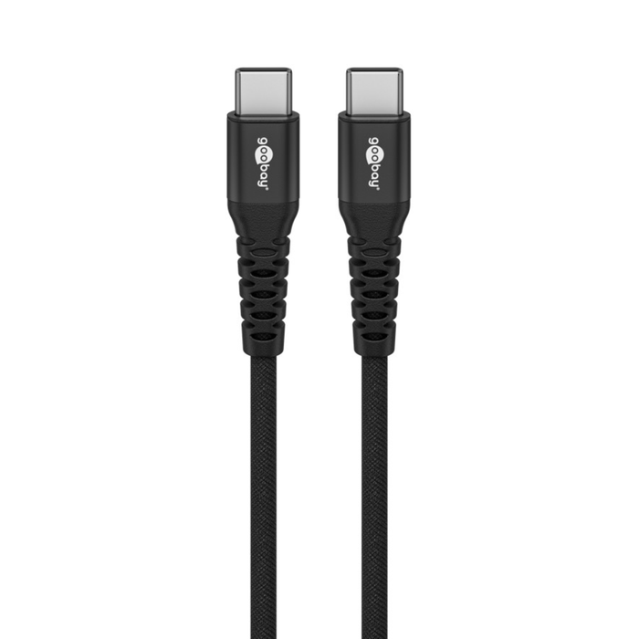 Cable USB-C con conectores metálicos