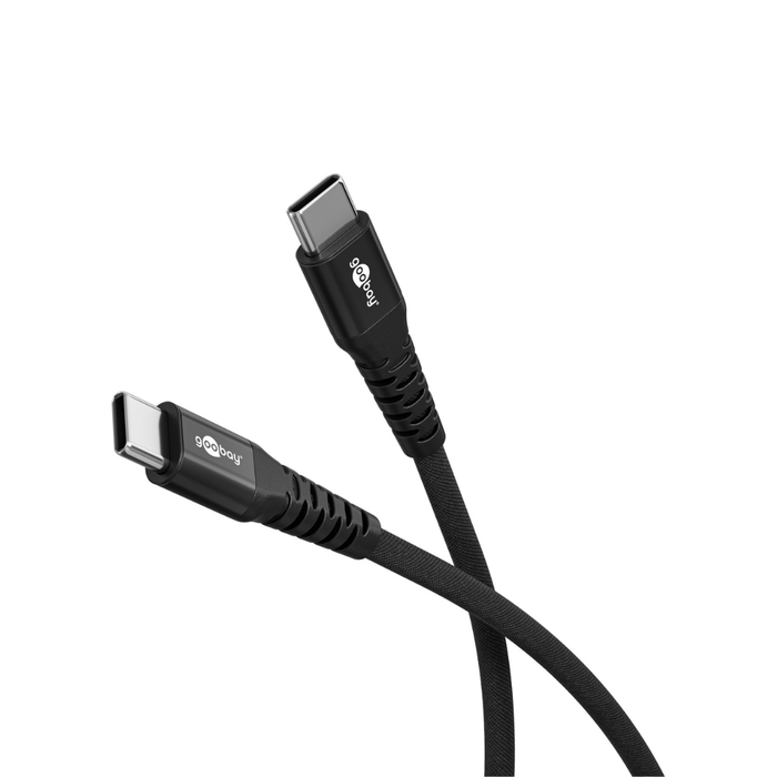 Cable USB-C con conectores metálicos