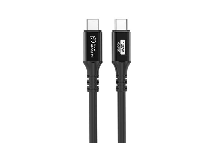 Cable USB-C de 1 m, 100W, 20-40Gbps, USB4 Gen 3x2
