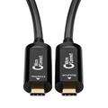 Cable USB-C de vídeo de fibra óptica premium, 10 m sin datos