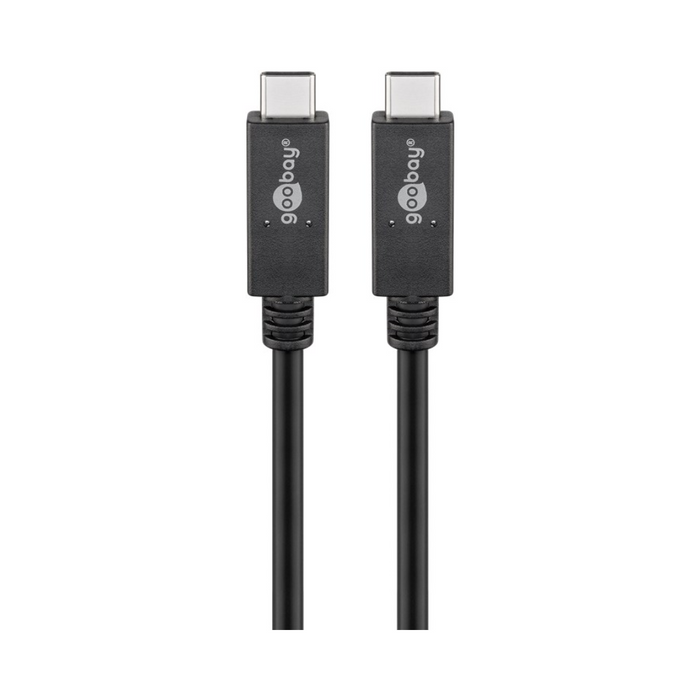 Cables usb 3.2 generacion 2x2 (20Gbps) 1m, negro