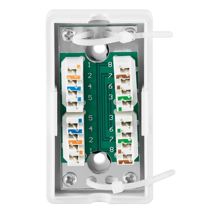 Caja de Conexión de Red CAT 5e UTP Goobay | Empalme IDC sin Herramientas | 100 MHz PoE+