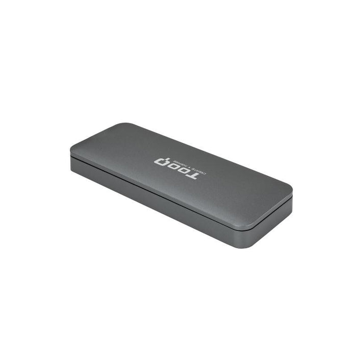 Caja Externa TooQ TQE-2281G para SSD M.2 NGFF SATA (no NVMe) | USB 3.0 5 Gbps | UASP | Aluminio