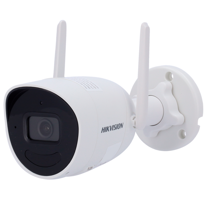 Cámara Bullet IP Wi-Fi 4 MP 2,8 mm IR 30 m Micrófono y Altavoz IP66 DS-2CV2041G2-IDW Hikvision