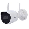 Cámara Bullet IP Wi-Fi 4 MP 2,8 mm IR 30 m Micrófono y Altavoz IP66 DS-2CV2041G2-IDW Hikvision