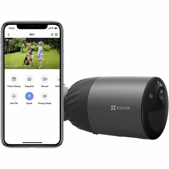 Cámara de Vigilancia EZVIZ BC1C eLife 2K+ 4MP | Batería 270 Días | Visión Nocturna en Color | PIR | Audio Bidireccional | IP66 Exterior