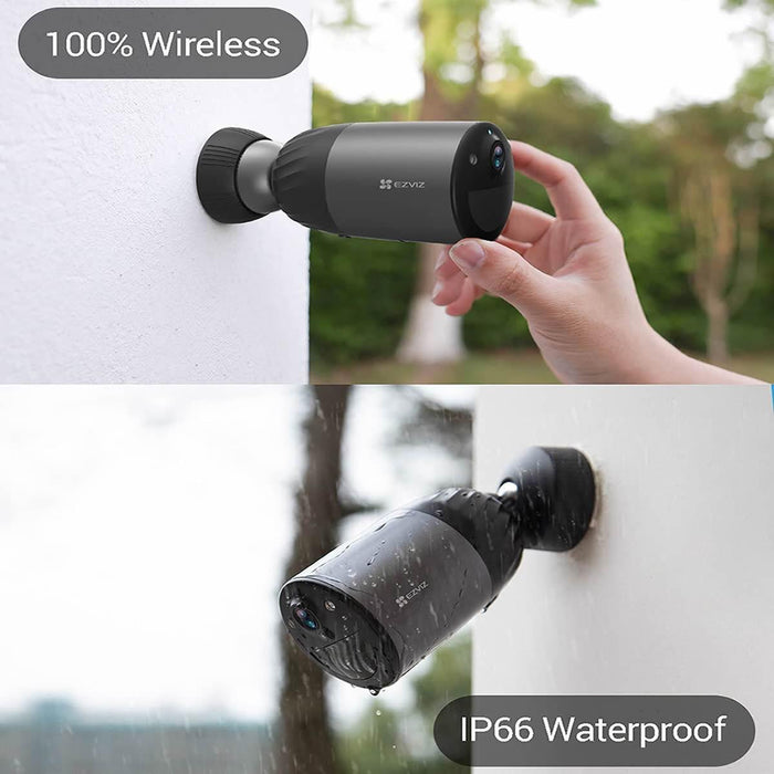 Cámara de Vigilancia EZVIZ BC1C eLife 2K+ 4MP | Batería 270 Días | Visión Nocturna en Color | PIR | Audio Bidireccional | IP66 Exterior